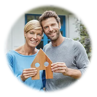 Family with New Home